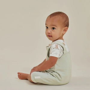 Sage Chambray Overalls-Aster & Oak-00-Little Soldiers